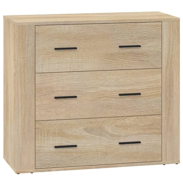 Skänk sonoma-ek 80x33x70 cm konstruerat trä