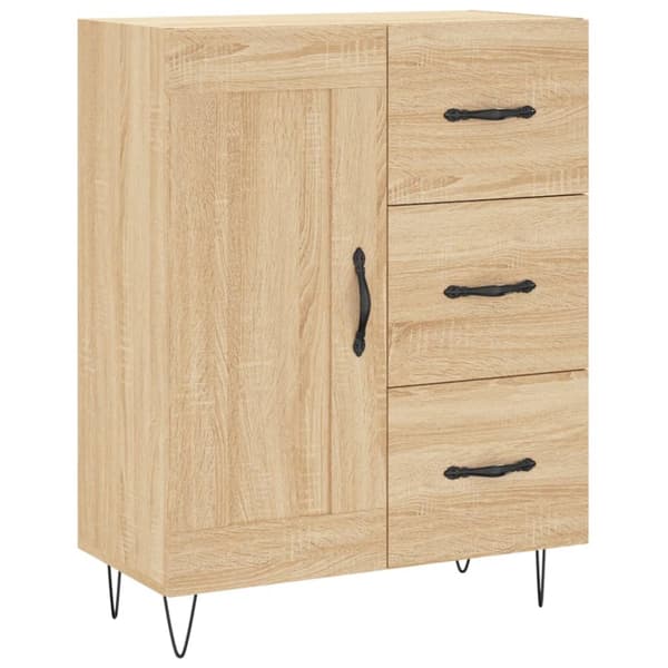 Skänk sonoma-ek 69,5x34x90 cm konstruerat trä
