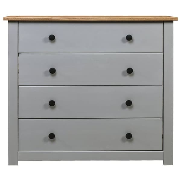Skänk grå 80x40x73 cm furu Panama