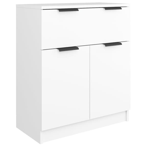 Skåp vit 60x30x70 cm konstruerat trä
