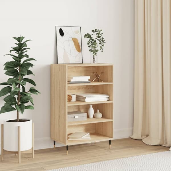 Högskåp sonoma-ek 57x35x90 cm konstruerat trä