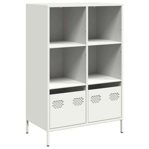 Högskåp vit 68x39x103,5 cm stål