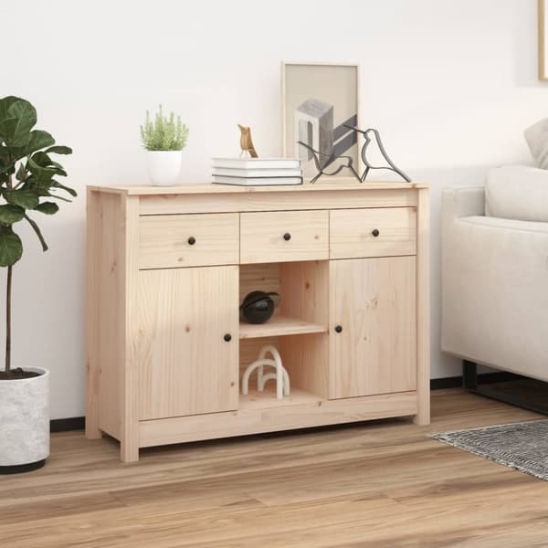 Skänk 100x35x74,5 cm massiv furu