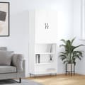 Miniatyrbild 1 av 2: Högskåp vit 69,5x34x180 cm konstruerat trä
