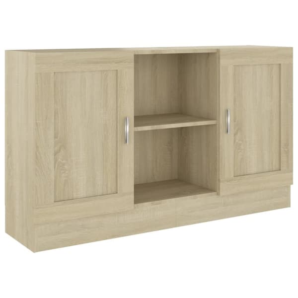 Skänk sonoma-ek 120x30,5x70 cm konstruerat trä