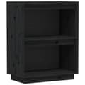 Miniatyrbild 2 av 2: Konsolbord svart 60x34x75 cm massiv furu