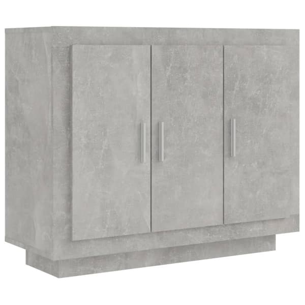 Skänk betonggrå 92x35x75 cm konstruerat trä
