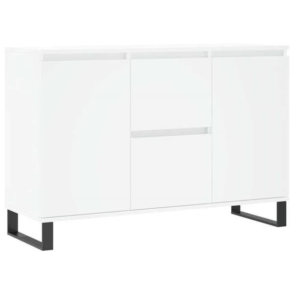 Skänk vit 104x35x70 cm konstruerat trä
