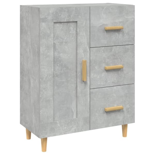 Skänk betonggrå 69,5x34x90 cm konstruerat trä