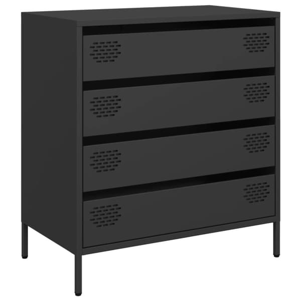 Skänk svart 68x39x73,5 cm kallvalsat stål