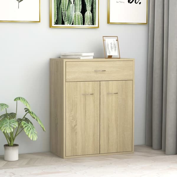 Skänk sonoma-ek 60x30x75 cm konstruerat trä