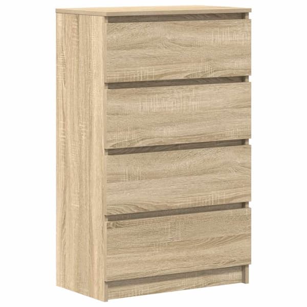 Byrå sonoma-ek 60x35x98,5 cm konstruerat trä