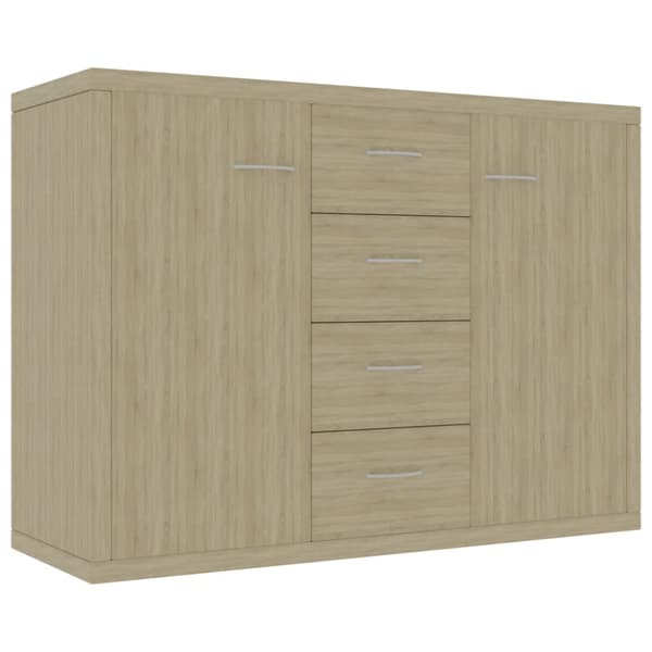 Skänk sonoma-ek 88x30x65 cm konstruerat trä
