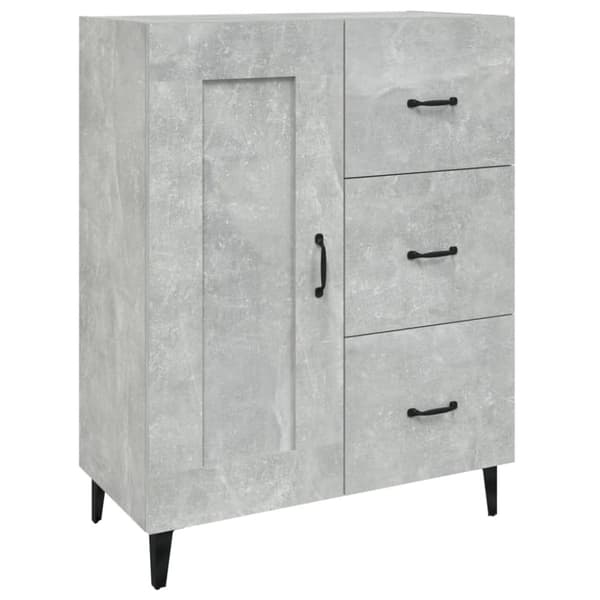Skänk betonggrå 69,5x34x90 cm konstruerat trä