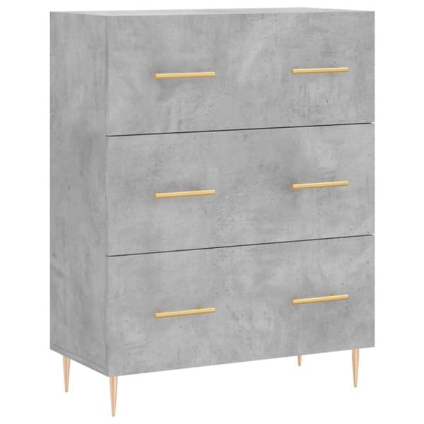 Skänk betonggrå 69,5x34x90 cm konstruerat trä