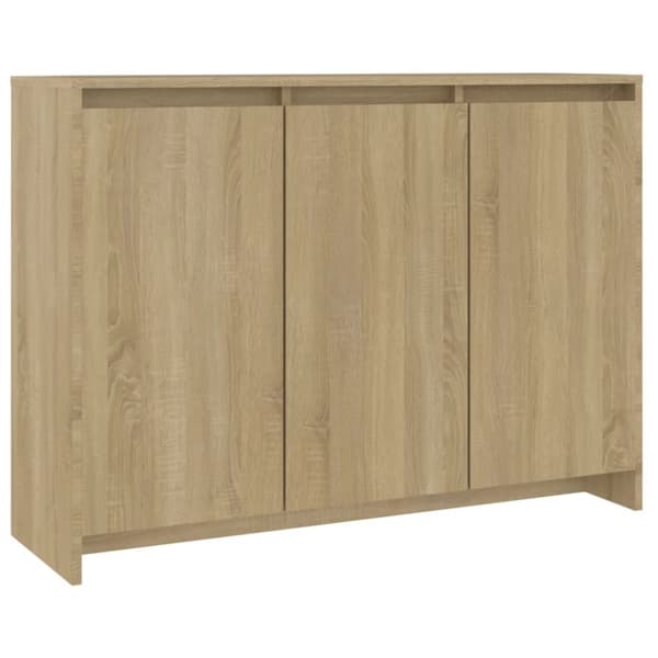 Skänk sonoma-ek 102x33x75 cm konstruerat trä
