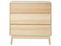 Miniatyrbilde 5 av 9: Kommode Lys Tre MDF 3 Skuffer Furu Ben Moderne Design Soverom Stue
