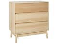 Miniatyrbilde 1 av 9: Kommode Lys Tre MDF 3 Skuffer Furu Ben Moderne Design Soverom Stue