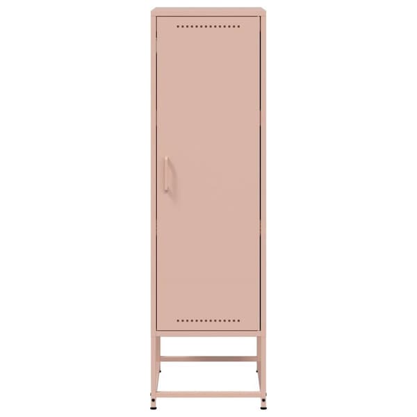 Högskåp rosa 36x39x123 cm stål