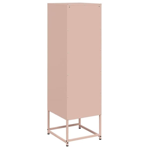 Högskåp rosa 36x39x123 cm stål