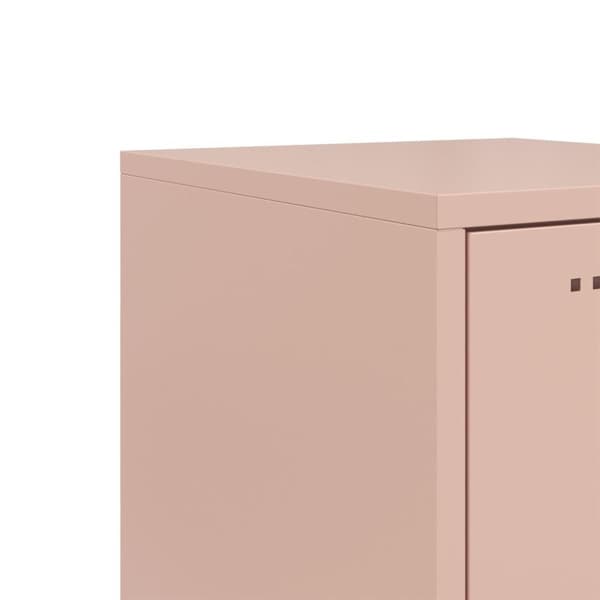 Högskåp rosa 36x39x123 cm stål