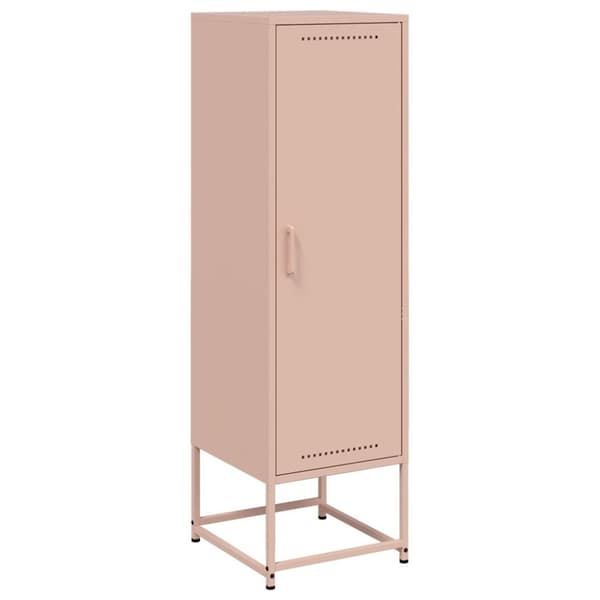 Högskåp rosa 36x39x123 cm stål
