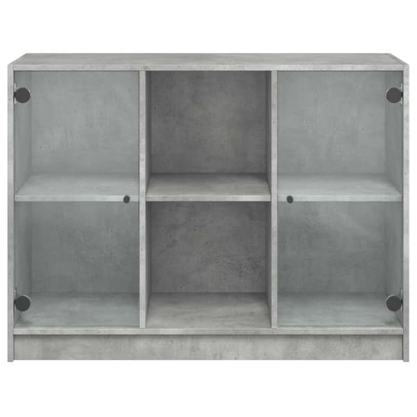 Skänk betonggrå 102x37x75,5 cm konstruerat trä