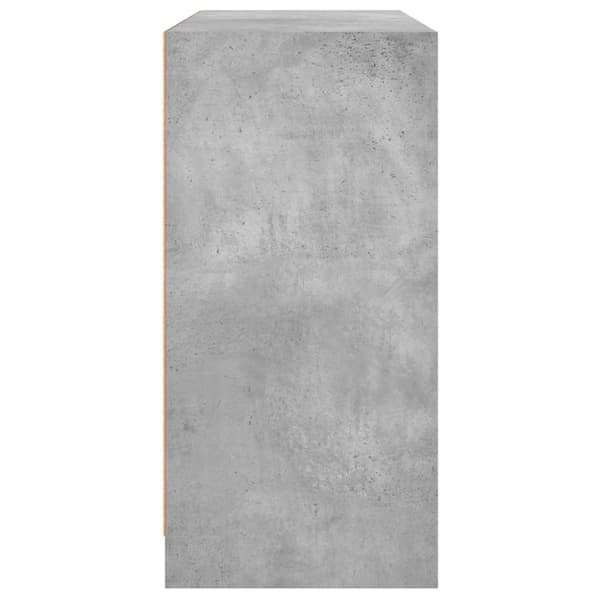 Skänk betonggrå 102x37x75,5 cm konstruerat trä