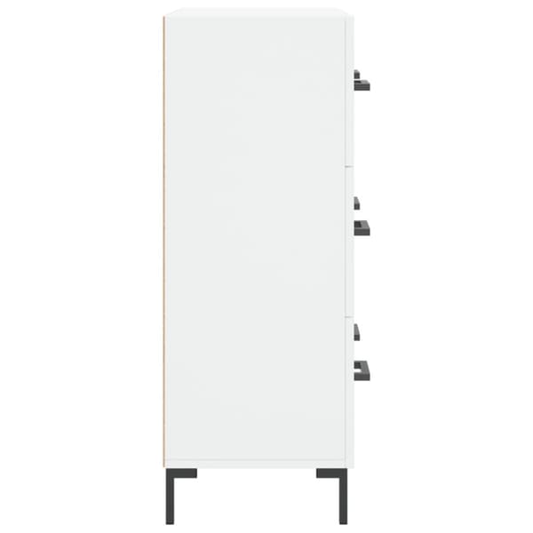 Skåp vit 69,5x34x90 cm konstruerat trä