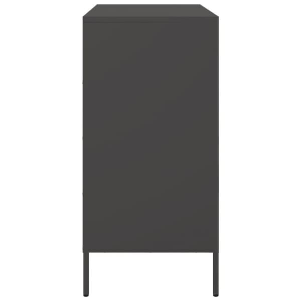 Skänk svart 68x39x79 cm stål