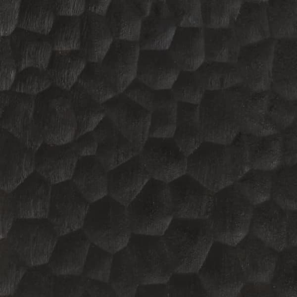 Sidoskåp svart 80x33x75 cm massivt mangoträ