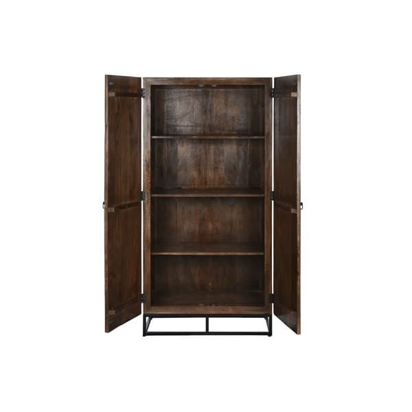 Skab Home ESPRIT Natur Genbrugt Træ 45 x 90 x 180 cm