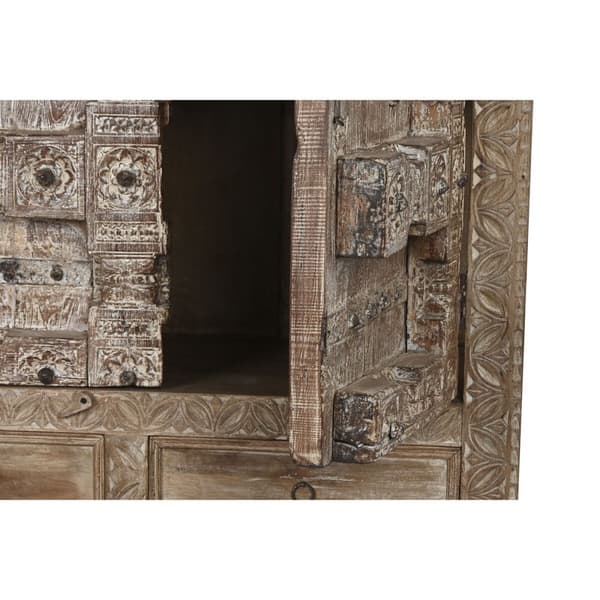 Skab Home ESPRIT Natur Teak 122 X 51 X 216 cm