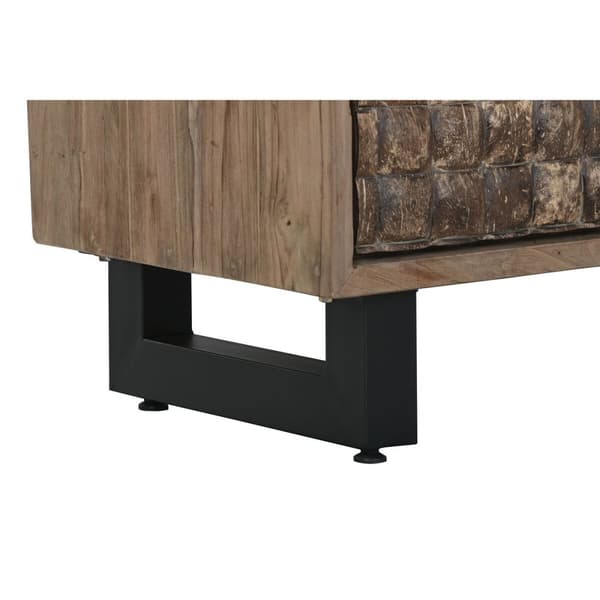Skab Home ESPRIT Teak Kokosnød Fiber 85 X 40 X 185 cm