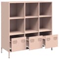 Pikkukuva 5 / 11: vidaXL Highboard Pinkki 101,5x39x103,5 cm Teräs