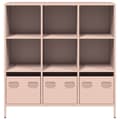 Pikkukuva 6 / 11: vidaXL Highboard Pinkki 101,5x39x103,5 cm Teräs