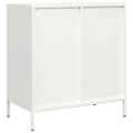 Pikkukuva 8 / 11: vidaXL Senkki Valkoinen 68x39x73,5 cm Kylmävalssattu teräs