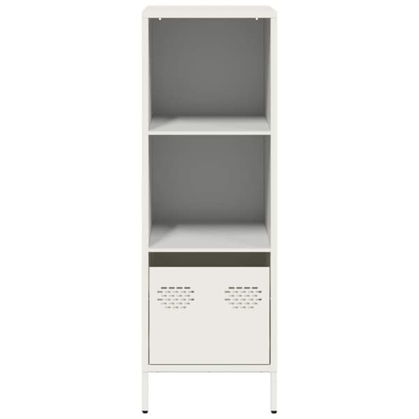 vidaXL Highboard hvit 35x39x103,5 cm stål