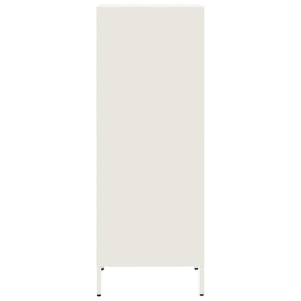 vidaXL Highboard hvit 35x39x103,5 cm stål