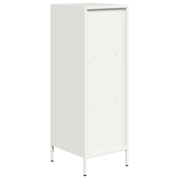 vidaXL Highboard hvit 35x39x103,5 cm stål