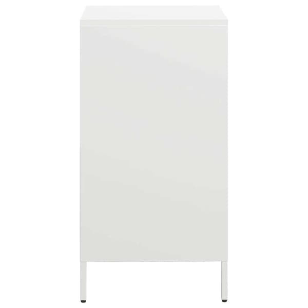 vidaXL Skänk vit 35x39x73,5 cm kallvalsat stål