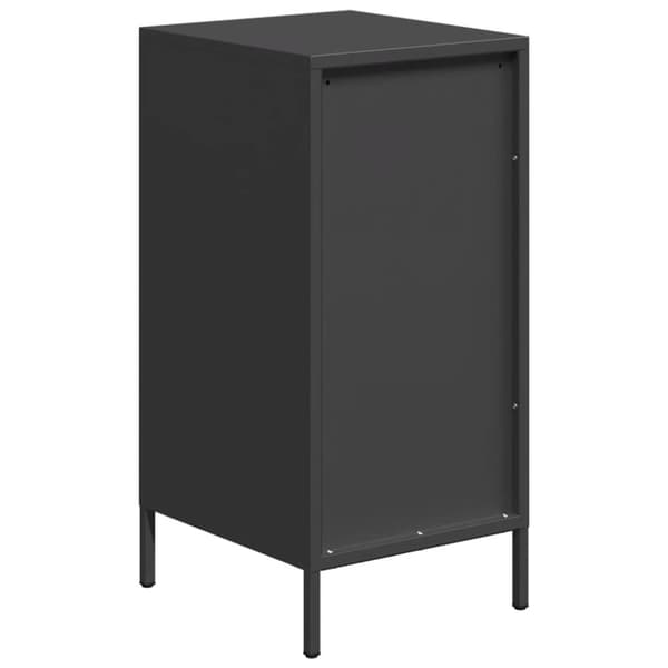 vidaXL Senkki musta 35x39x73,5 cm kylmävalssattu teräs