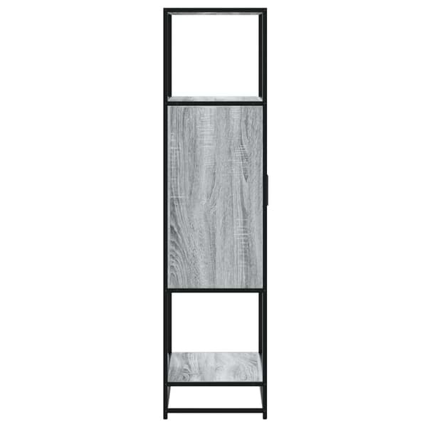 vidaXL Högskåp grå sonoma 68x35x139 cm konstruerat trä och metall