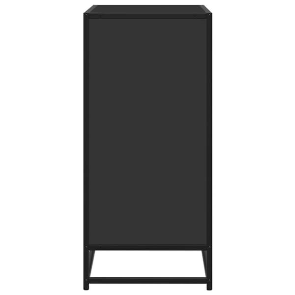 vidaXL Skjenk svart 68x35x76 cm konstruert tre