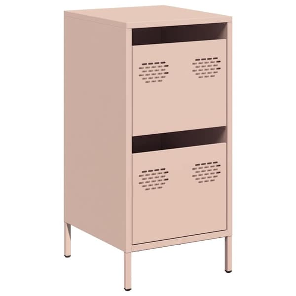 vidaXL Skjenk rosa 35x39x73,5 cm kaldvalset stål