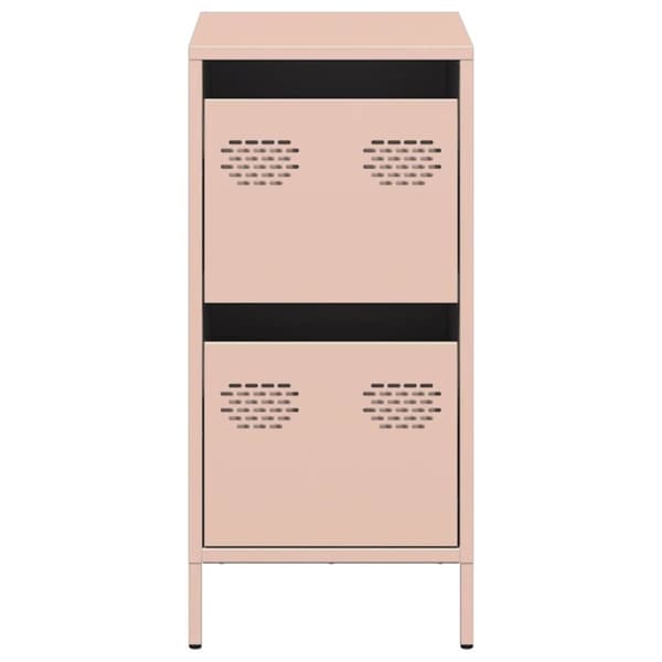 vidaXL Skjenk rosa 35x39x73,5 cm kaldvalset stål
