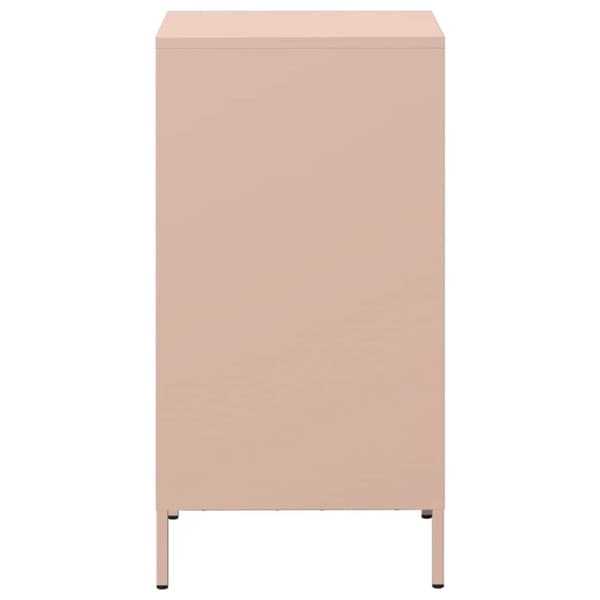 vidaXL Skjenk rosa 35x39x73,5 cm kaldvalset stål