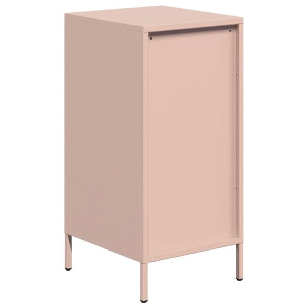 vidaXL Skjenk rosa 35x39x73,5 cm kaldvalset stål