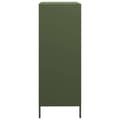Miniatyrbilde 7 av 11: vidaXL Highboard olivengrønn 68x39x101,5 cm stål
