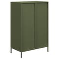Miniatyrbilde 8 av 11: vidaXL Highboard olivengrønn 68x39x101,5 cm stål